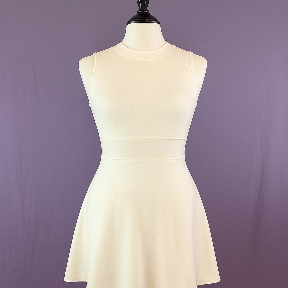 Theory Maysen Prosecco Ivory Ice‎ Dress Small